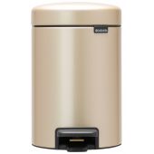 Brabantia NewIcon kosz na śmieci 3 l pedałowy złoty 304408