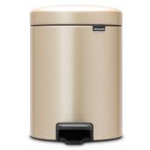 Brabantia NewIcon kosz na śmieci 5 l pedałowy złoty 304422