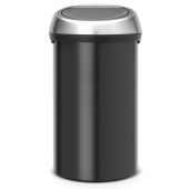 Brabantia Touch Bin pojemnik na odpady 60 l czarny mat/chrom 402548