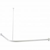 Duschy drążek zasłony prysznicowej 90x90 cm narożny biały 675-10