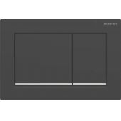 Geberit Omega20 przycisk spłukujący do WC czarny mat/chrom błyszczący 115.080.14.1