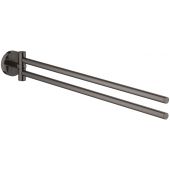 Grohe Essentials wieszak na ręcznik podwójny chrom hard graphite 40371A01