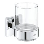 Grohe Start Cube kubek do mycia zębów z uchwytem ściennym chrom 41097000