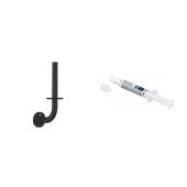 Zestaw Grohe Start uchwyt na papier toaletowy czarny i klej montażowy QuickGlue (411862430, 41127000)