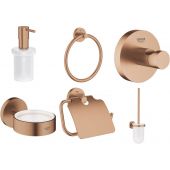 Grohe Grohe Essentials zestaw akcesoriów łazienkowych 6 szt brushed warm sunset (40364DL, 40367DL, 40374DL, 40365DL, 40369DL, 40394DL)