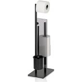 Kela Style szczotka toaletowa z rączką stojąca czarny mat KE-22499