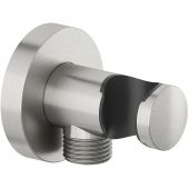 Kludi przyłącze kątowe z uchwytem nikiel szczotkowany 60547N5-00