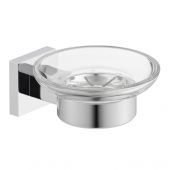 Kronenbach Quara mydelniczka ścienna chrom/szkło 29.210.060.0005