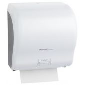 Merida Lux Cut mechaniczny podajnik ręczników papierowych w rolach maxi biały CJB301