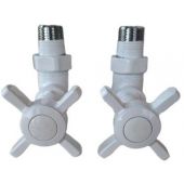 Imers Retro zawór grzejnikowy biały połysk A00342