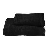Texpol Santorini ręcznik 140x70 cm bawełniany czarny 11314