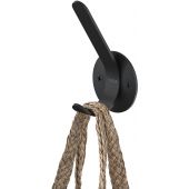 Tiger Double wieszak na ręcznik haczyk czarny mat 800749