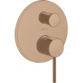 Axor Starck bateria wannowo-prysznicowa podtynkowa czerwone złoto szczotkowane 10418310