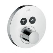 Axor ShowerSelect Round bateria wannowo-prysznicowa podtynkowa termostatyczna chrom 36723000