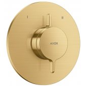 Axor One bateria wannowo-prysznicowa podtynkowa złota optycznie szczotkowana 48415250