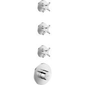 Axor One moduł termostatyczny do 3 odbiorników z uchwytami krzyżowymi chrom 48713000