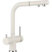 Blanco Fontas-S II bateria kuchenna stojąca z podłączeniem do filtra wody Silgranit delikatny biały/chrom 526947