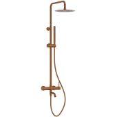 Balneo Cascade zestaw prysznicowy ścienny z deszczownicą miedź H0301050505