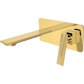 Besco Aspira bateria umywalkowa podtynkowa złoty połysk BU-AS-ZL