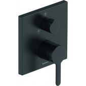 Duravit C.1 bateria wannowo-prysznicowa podtynkowa czarny mat C14210011046