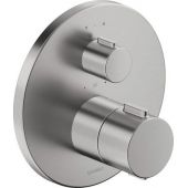 Duravit bateria wannowo-prysznicowa podtynkowa termostatyczna stal nierdzewna szczotkowana TH4200014070