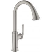 Grohe Gloucester bateria kuchenna stojąca z wyciąganą wylewką stal nierdzewna 30422DC0