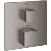 Grohe Grohtherm Cube bateria prysznicowa podtynkowa termostatyczna brushed hard graphite 24154AL0