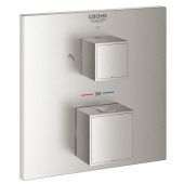 Grohe Grohtherm Cube bateria wannowo-prysznicowa podtynkowa termostatyczna stal nierdzewna 24154DC0