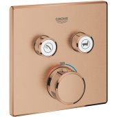 Grohe Grohtherm SmartControl bateria wannowo-prysznicowa podtynkowa termostatyczna brushed warm sunset 29124DL0