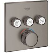 Grohe Grohtherm SmartControl bateria wannowo-prysznicowa podtynkowa termostatyczna brushed hard graphite 29126AL0