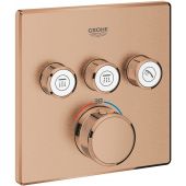 Grohe Grohtherm SmartControl bateria wannowo-prysznicowa podtynkowa termostatyczna brushed warm sunset 29126DL0