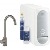 Grohe Blue Home zestaw startowy z zaworem kuchennym Mono brushed hard graphite 31498AL1