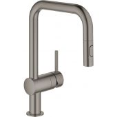 Grohe Minta bateria kuchenna stojąca Brushed Hard Graphite 32322AL2