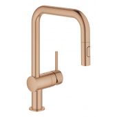 Grohe Minta bateria kuchenna stojąca Brushed Warm Sunset 32322DL2