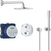 Grohe Grohtherm zestaw prysznicowy podtynkowy termostatyczny z deszczownicą chrom 34732000