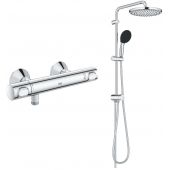 Grohe Precision Flow bateria prysznicowa ścienna termostatyczna z zestawem prysznicowym Vitalio Start System 250 chrom ( 26680001, 34840000)