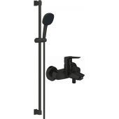 Grohe Vitalio Comfort zestaw prysznicowy ścienny z baterią wannowo-prysznicową czarny mat ( 322782432, 269302431)