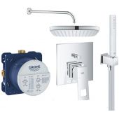 Grohe Eurocube zestaw prysznicowy podtynkowy z deszczownicą chrom (24062000, 35600000, 26695000, 27851000, 26405000)