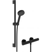 Hansgrohe Activera Select S zestaw prysznicowy ścienny termostatyczny czarny 28876670
