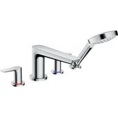 Hansgrohe Talis E bateria wannowo-prysznicowa 4-otworowa chrom 71748000