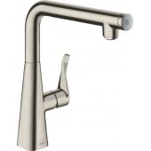 Hansgrohe Metris Select M71 bateria kuchenna stojąca stalowa 14847800