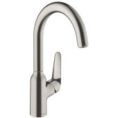 Hansgrohe Focus M42 bateria kuchenna stojąca stal 71802800