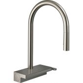 Hansgrohe Aquno Select M81 bateria kuchenna stojąca stalowa 73837800