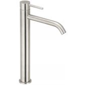 Herzbach Deep iX bateria umywalkowa stojąca wysoka stal szczotkowana 28.203200.2.09