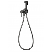 KFA Armatura Moza Gun Metal Grey bateria bidetowa podtynkowa z zestawem prysznicowym grafitowa 5039-512-61