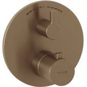 Kludi Nova Fonte Puristic bateria wannowo-prysznicowa podtynkowa termostatyczna brązowy szczotkowany 20810N115