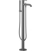 Kludi Nova Fonte Pura bateria wannowo-prysznicowa wolnostojąca czarny szczotkowany 38590N215