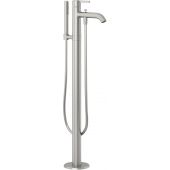 Kludi Nova Fonte Pura bateria wannowo-prysznicowa wolnostojąca nikiel szczotkowany 38590N515