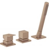 Kludi Decus bateria wannowo-prysznicowa nawannowa brąz szczotkowany 54447N175