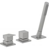 Kludi Decus bateria wannowo-prysznicowa nawannowa nikiel szczotkowany 54447N575